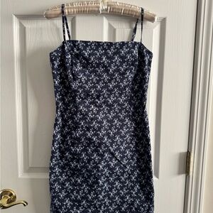 The Limited Navy and White Floral Mini Dress